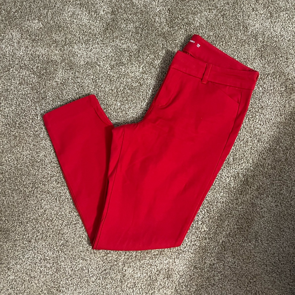 Old Navy Red Pixie Pants